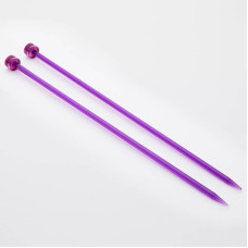 51193 Knit Pro Спицы прямые для вязания Trendz 5мм/30см, акрил, фиолетовый, 2шт