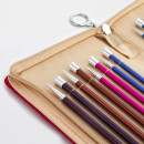 47406 Knit Pro Набор прямых спиц для вязания Zing 30 см 8 спиц 2,5-6мм алюминий
