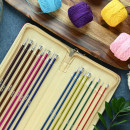 47408 Knit Pro Набор прямых спиц для вязания Zing 40см (2,5мм, 3мм, 3,5мм, 4мм, 4,5мм, 5мм, 5,5мм, 6мм), алюминий, 8 видов