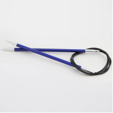 47190 Knit Pro Спицы круговые для вязания Zing 4,5мм/120см, алюминий, иолит