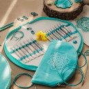 36301 Knit Pro Набор съемных спиц для вязания Mindful Gratitude (Благодарность) нержавеющая сталь, бирюзовый