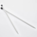 45208 Knit Pro Спицы прямые для вязания Basix Aluminum 2,75мм/25см, алюминий, серебристый 2 шт.