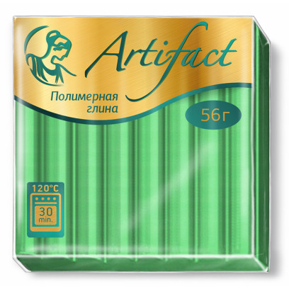 Полимерная глина Артефакт арт.АФ.821769/F1380 флуоресцентный цв.Зеленый 56 г