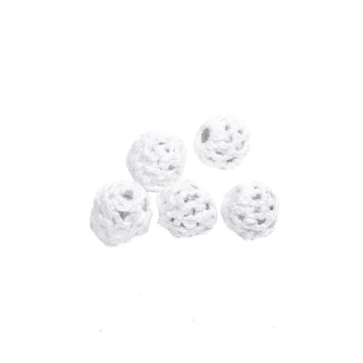Бусины текстильные MAGIC HOBBY арт.MG-E8409-12 цв.1 Ø10мм уп.5шт