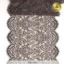 Кружево-стрейч KRUZHEVO арт.TBY.40992 шир.240мм цв.L30 кофе с молоком+черный уп.120м
