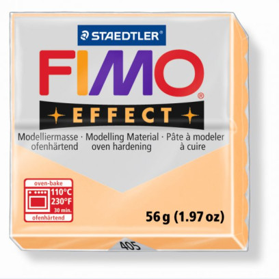 FIMO Effect полимерная глина, запекаемая в печке, уп. 56г цв.персик, арт.8020-405