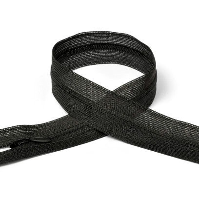 Молния MaxZipper пласт. потайная №3 20см н/р цв.F322 черный уп.50шт
