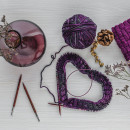 25407 Knit Pro Спицы съемные для вязания Cubics 7мм для длины тросика 28-126см, дерево, коричневый, 2шт