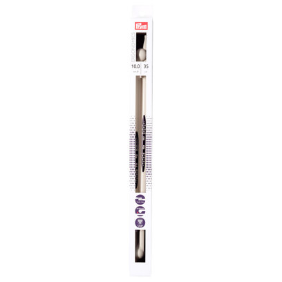 190363 PRYM Спицы прямые для вязания Prym ergonomics 35см 10мм high-tech полимер уп.2шт