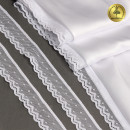 Кружево-стрейч KRUZHEVO арт.TBY.8028 шир.25мм цв.01 белый уп.5м