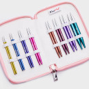47425 Knit Pro Набор Deluxe Set укороченных съемных спиц для вязания Zing, алюминий, 8 видов спиц (новый дизайн арт.47409)