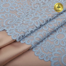 Кружево-стрейч KRUZHEVO арт.TBY.YSTL00839 шир.205мм цв.L3090 голубой уп.25м