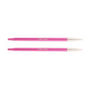 47505 Knit Pro Спицы съемные для вязания Zing 5мм для длины тросика 28-126см, алюминий, рубиновый 2шт