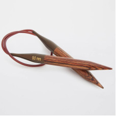 31088 Knit Pro Спицы круговые для вязания Ginger 3,75мм/80см, дерево, коричневый