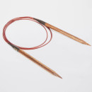 31086 Knit Pro Спицы круговые для вязания Ginger 3,25мм/80см, дерево, коричневый