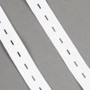 Резинка TBY вязаная Перфорированная 20мм белый уп.5м (±0,25м)