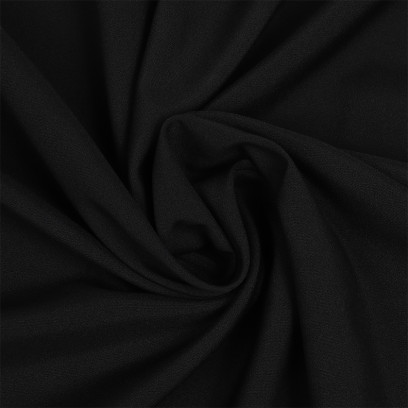 Ткань подкладочная Таффета эластичная НАРЕЗКА IdealTex черный 62 г кв.м уп.10м
