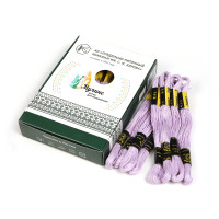 Нитки мулине цв.2202 бл.фиолетовый 24х8м С-Пб