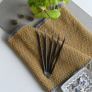 41127 Knit Pro Спицы чулочные для вязания Karbonz 2,75мм/20см, карбон, черный, 5шт