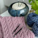 41322 Knit Pro Спицы съемные для вязания Karbonz 3,25мм для длины тросика 20см, карбон, черный, 2шт
