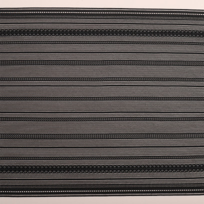 Кружево-стрейч KRUZHEVO арт.TBY.8020 шир.160мм цв.2 черный, уп.3м