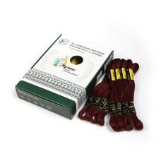 Нитки мулине цв.1303 т.бордовый 24х8м С-Пб