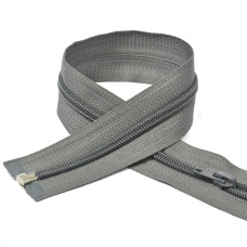 Молния MaxZipper пласт. спираль №5-N 60см цв.F312 т.серый уп.10шт