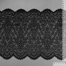 Кружево-стрейч KRUZHEVO арт.TBY.40992 шир.240мм цв.черный уп.3м