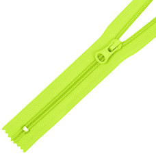 Молния MaxZipper пласт. спираль №5-N 18см н/р цв.F229 ярк.салатовый уп.50шт