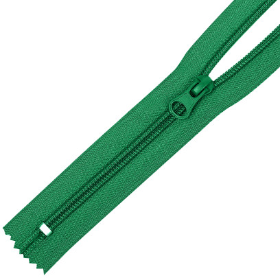 Молния MaxZipper пласт. спираль №5-N 18см н/р цв.F243 зеленый уп.50шт
