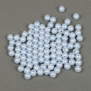 Бусины MAGIC 4 HOBBY круглые перламутр 10мм цв.A26 голубой уп.500г (960шт)