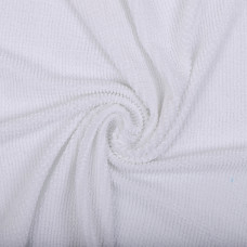 Ткань трикот. Бифлекс жатка арт.TBY-JB-01 490г/м² 92% ПЭ 8% спандекс шир.80см цв.1 белый уп.1,5м