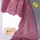 Кружево-стрейч KRUZHEVO арт.TBY.YSTL00839 шир.205мм цв.L2925 розовый рубин уп.3м
