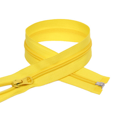 Молния MaxZipper пласт. спираль №5-N 75см цв.F110 жёлтый уп.50шт