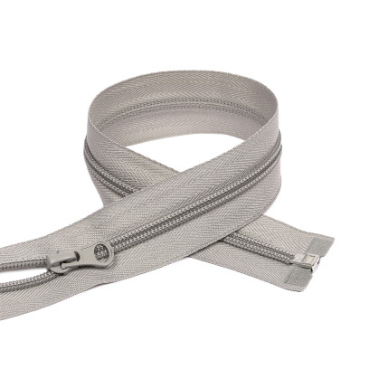 Молния MaxZipper пласт. спираль №5-N 50см цв.F310 св.серый уп.10шт