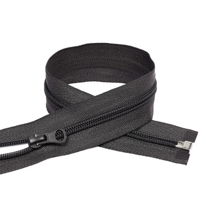 Молния MaxZipper пласт. спираль №5-N 50см цв.F312 т.серый уп.10шт