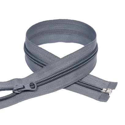 Молния MaxZipper пласт. спираль №5-N 50см цв.F316 серый уп.10шт