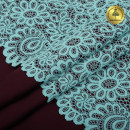 Кружево-стрейч KRUZHEVO арт.TBY.YSTL00839 шир.205мм цв.L422 тиффани уп.25м