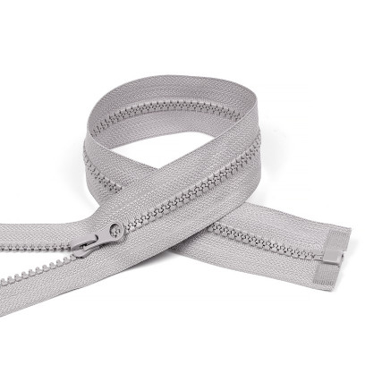 Молния MaxZipper трактор №5 1 замок усил.зв., 70см, цв.S336 св.серый уп.10шт