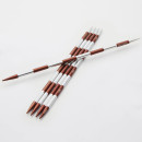 42033 Knit Pro Спицы чулочные для вязания SmartStix 6мм/20см, алюминий, серебристый/охра, 5шт