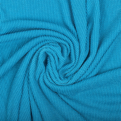 Ткань трикот. Бифлекс жатка арт.TBY-JB-17 490г/м² 92% ПЭ 8% спандекс шир.80см цв.17 синий уп.1м