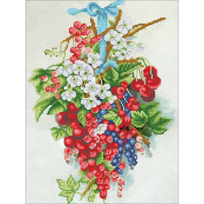Рисунок на ткани КОНЁК арт. 1480 Ягодный букет 30х40 см