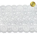 Кружево-стрейч KRUZHEVO арт.TBY.YSTL00839 шир.205мм цв.L2475 серый уп.25м