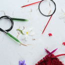 51113 Knit Pro Спицы круговые для вязания Trendz 4мм/100см, акрил, оранжевый