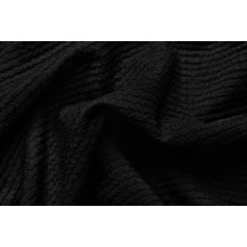 Ткань трикот. Бифлекс жатка арт.ODJ-240-2 240г/м² 86% нейлон 14% спандекс шир.150см цв.2 черный уп.1м