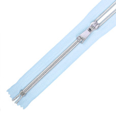 Молния MaxZipper спираль №5 декор. н/р 18см цв.S350 св.голубой уп.50шт