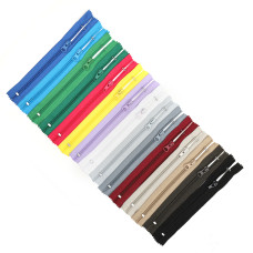 Молния MaxZipper пласт. спираль №5-N 18см АССОРТИ уп.15цв