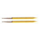 51257 Knit Pro Спицы съемные для вязания Trendz 6мм для длины тросика 28-126см, акрил, желтый, 2шт