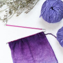 47304 Knit Pro Спицы прямые для вязания Zing 6,5мм/35см, алюминий, коралловый, 2шт